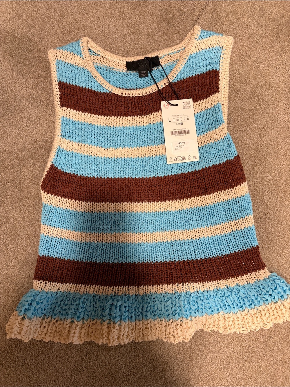 Zara Knit Sleeveless Top